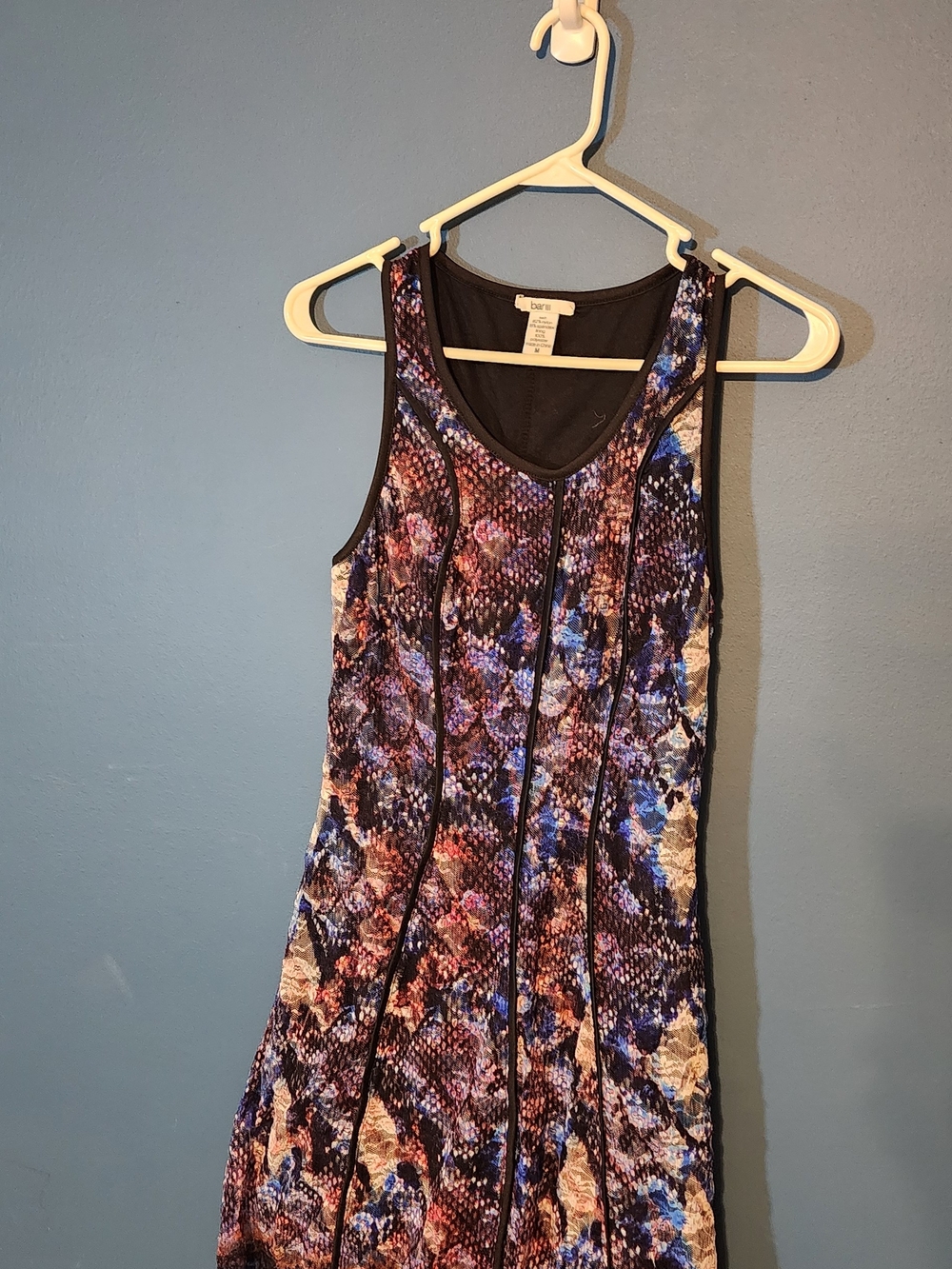 BarIII Floral Textured Tank Dress in Multicolor